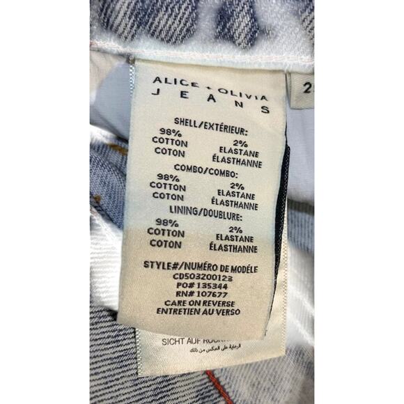 Alice + Olivia TRISH EMBELLISHED JEAN US 26 New with Tags - Picture 10 of 10